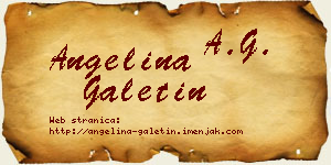 Angelina Galetin vizit kartica
